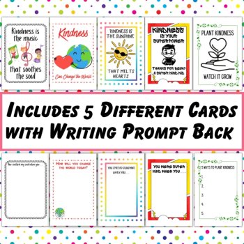 Random Acts of Kindness Week Note Cards SEL Activities for Elementary Schools, image 2