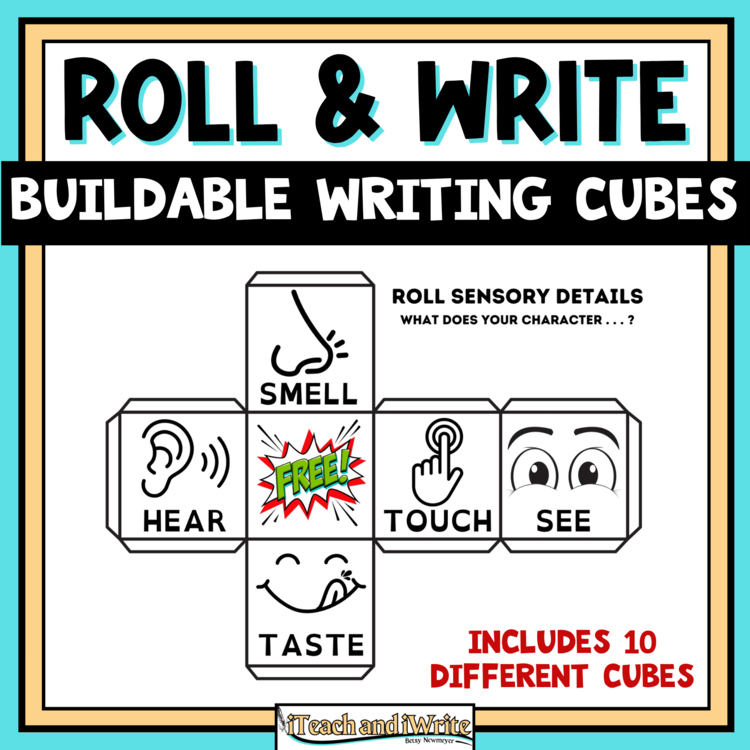 Printable Writing Cubes for Interactive Writing Activities and Skill Development