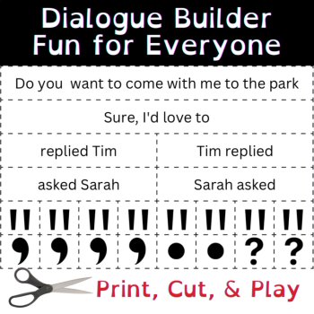 Punctuating Dialogue Hands-On Comma Rules Grammar Practice Activities Grades 3-8, image 2