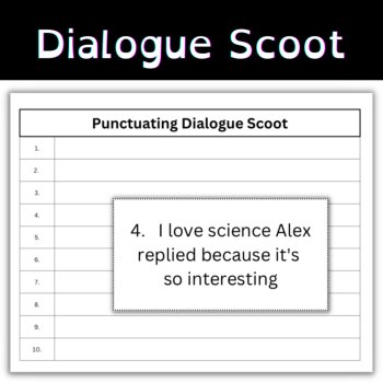 Punctuating Dialogue Hands-On Comma Rules Grammar Practice Activities Grades 3-8, image 3