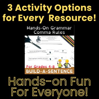 Comma Rules Hands-On Grammar Practice Activities for Grades 3-8: Activity Bundle, image 4