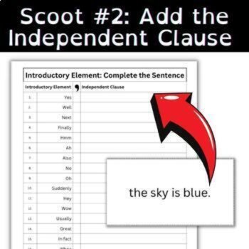 Introductory Element Comma Hands-On Comma Rules Grammar Practice Activities, image 4