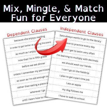 Complex Sentences Hands-On Comma Rules Practice Grammar Activities and Scoot, image 2
