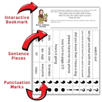 Comma Rules Practice & Sentence Building Hands-On Grammar Activities for 4-7, image 3