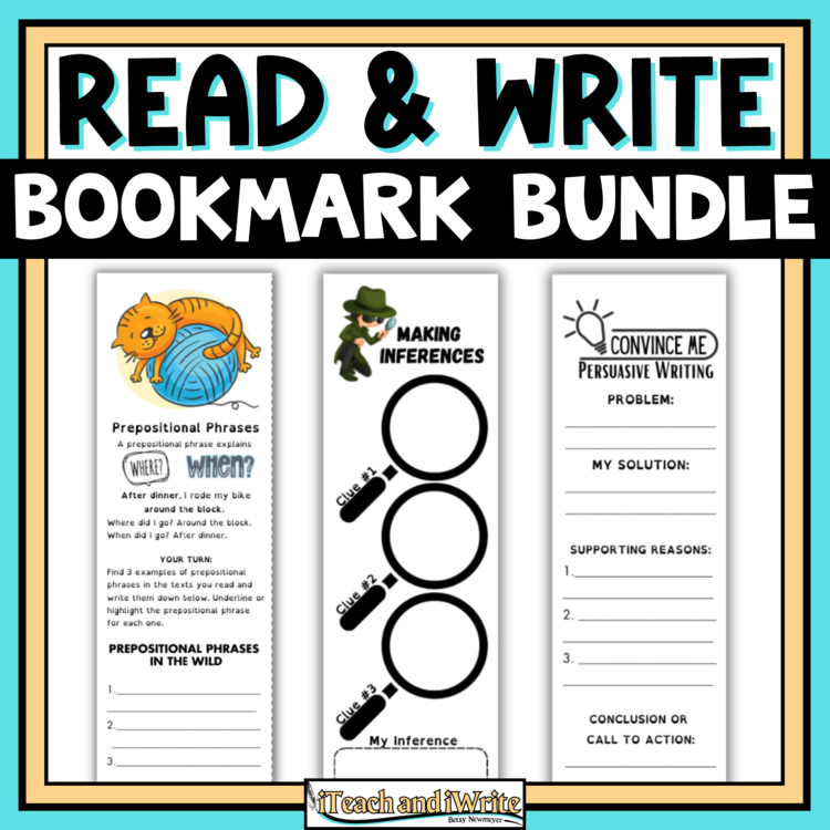Reading Comprehension, Grammar, and Writing Skills Interactive Bookmarks