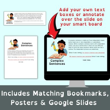 Reading Comprehension, Grammar, and Writing Skills Interactive Bookmarks, image 2