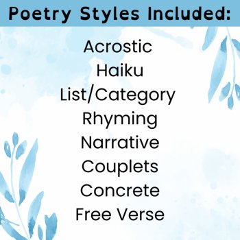 Poetry Writing Bookmarks | Poetry Month Activities | Interactive Spring Poems, image 4