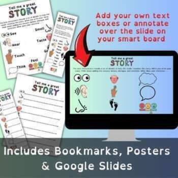 Writing Bookmarks, Posters and Google Slides for Writing Skills & Strategies, image 2