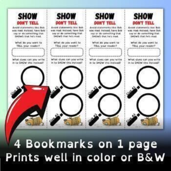 Writing Bookmarks, Posters and Google Slides for Writing Skills & Strategies, image 4