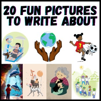 Editable Digital Picture Writing Prompts with Buildable Word Banks, image 3