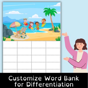 Illustrated Picture Writing Prompts with Word Banks for Narrative & Info Writing, image 3