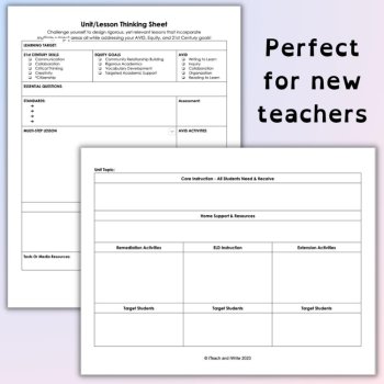 Editable ELA Unit & Lesson Planning Templates (For Google Docs), image 4