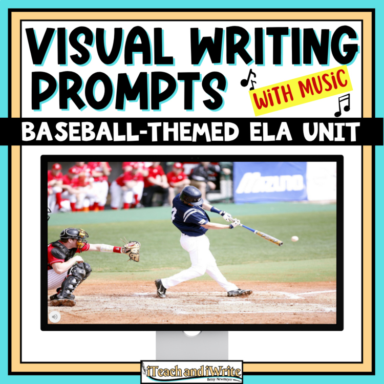 Baseball Themed Visual Writing Prompt Activities & Unit Lesson Resources