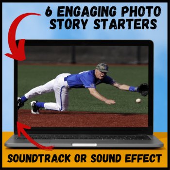 Baseball Themed Visual Writing Prompt Activities & Unit Lesson Resources, image 2