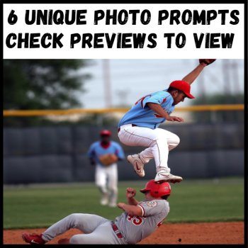 Baseball Themed Visual Writing Prompt Activities & Unit Lesson Resources, image 4