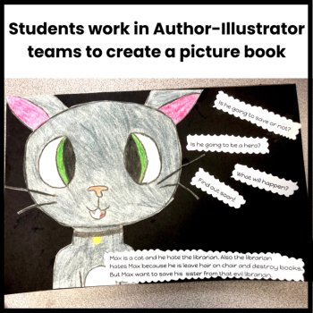 Narrative Picture Book Writing Project for Grades 4-8: Max, The Library Cat, image 2