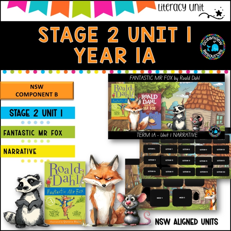 FANTASTIC MR FOX  DET Stage 2 Unit 1 Term 1 Year A Comp B NSW DET units