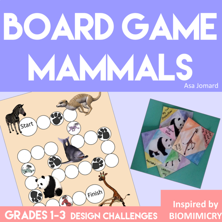 Fun Biomimicry Board Game Mammals | Make an Invention Quilt