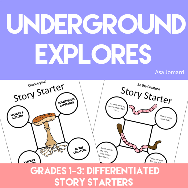 Underground Explores Story Starters | Differentiated Writing Menu | Grades 1 -3