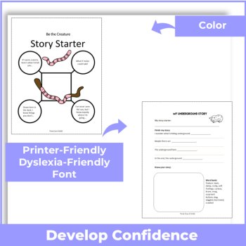 Underground Explores Story Starters | Differentiated Writing Menu | Grades 1 -3, image 3