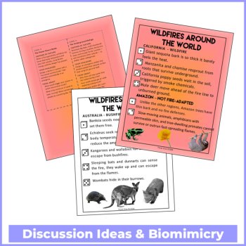 Wildfires Around the World |  Biomimicry Posters & STEAM Design Challenges, image 4