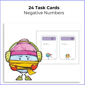 Negative Numbers Bundle | Adding & Subtracting Integers, image 2