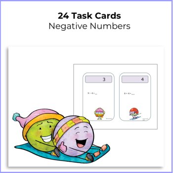 Negative Numbers Task Cards 2 | Adding & Subtracting Integers, image 2