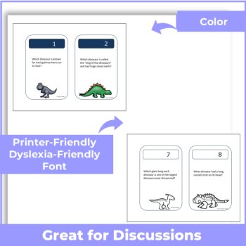 Dinosaur Task Cards Engaging Science Review  | Grades 1–3), image 3