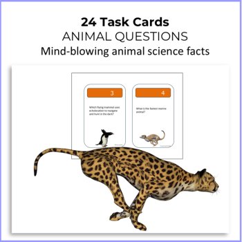 Animal Task Cards Grades 3+ | GATE Science  Critical Thinking, image 2