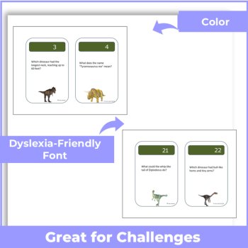 Dinosaur Task Cards — Grades 3+ | GATE Science & Critical Thinking, image 3