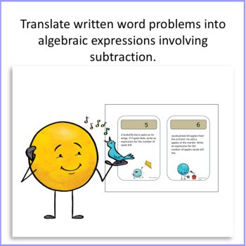 24 Task Cards Word Problems | Write Expressions with Variables., image 4