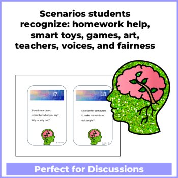 AI Impact & Discussion Task Cards | Critical Thinking, Digital Citizenship, image 4