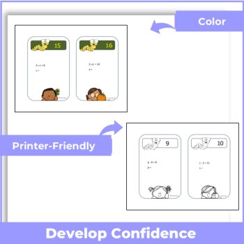 Algebra Task Cards - Grade 4 | One-Step Equations Practice, image 3