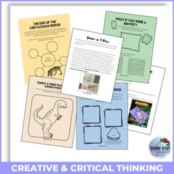 Discover Dinosaurs Bundle | T-Rex Triceratops and Spinosaurus Activities, image 4