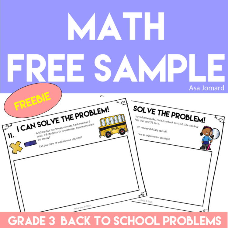 Inspiring Back to School Bundle Grade 3 Math Activities and Games