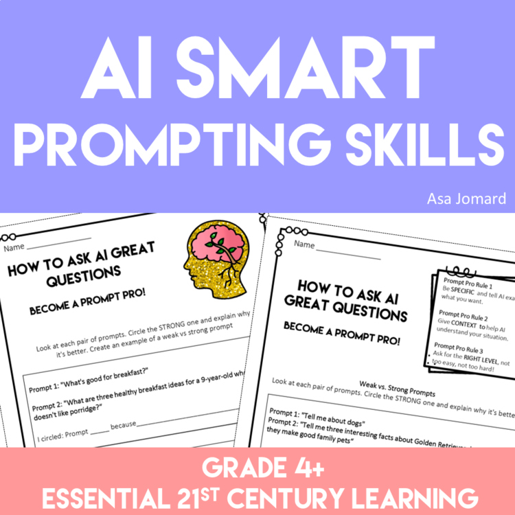 AI Smart Prompting Skills | Essential 21st Century Learning for 4th Grade & Up