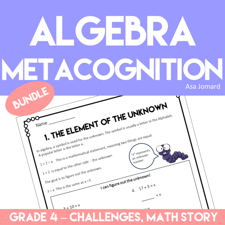Engaging Basic Algebra for Grade 4 | Math Story and Metacognition