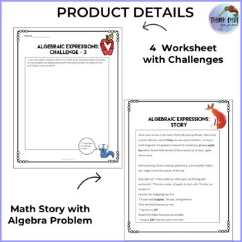 Algebraic Expressions with a Math Story | Grade 4 Challenges, image 3