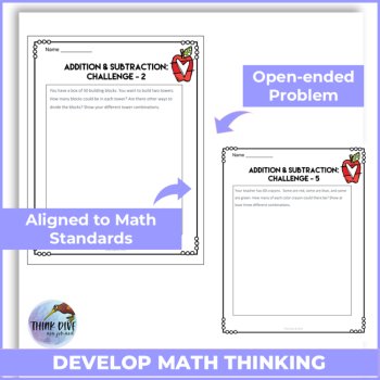 Math Word Problem Worksheets - Addition and Subtraction for Grades 1 to 2, image 4