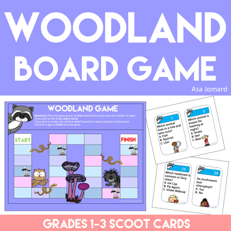 Engaging and Inspiring Woodland Board Game | Explore Nature with SCOOT Cards