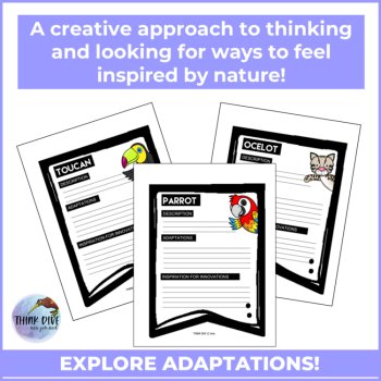 Rainforest Animals Writing FREEBIE | Adaptations and Innovations, image 4