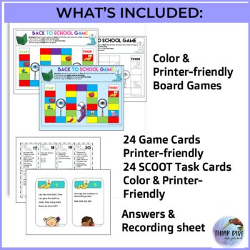 Inspiring Back to School Bundle Grade 3 Math Activities and Games, image 2