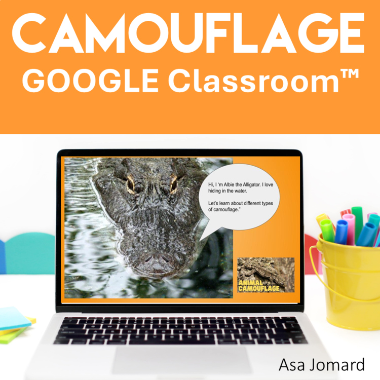 Engaging Camouflage Google Slides | Adaptation and Mimicry for Google Classroom™