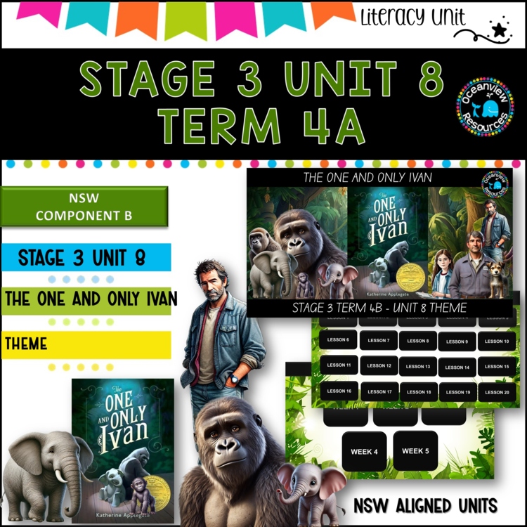 THE ONE AND ONLY IVAN -NSW DET Stage 3 Unit 8 Term 4B Year B  Component B