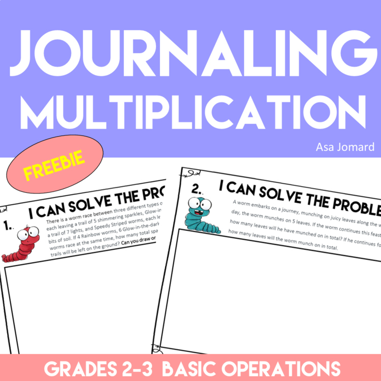 Freebie Multiplication Math Journaling