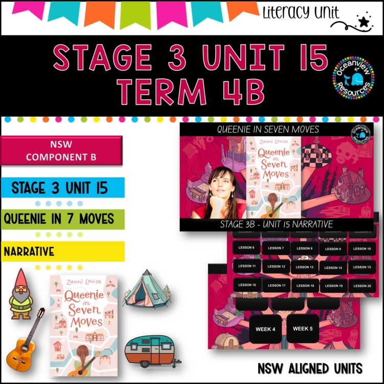 QUEENIE IN 7 MOVES -NSW DET Stage 3 Unit 15 Term 4B Year B  Component B