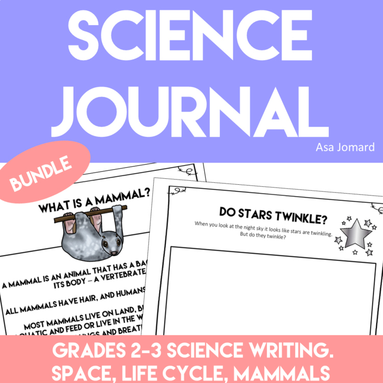 Inspiring Science Journal Prompts Bundle |  Engaging Science Writing