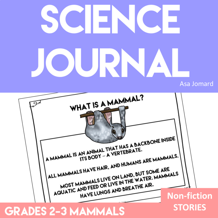 Engaging Mammal Science Journal Prompts | Write Creative Nonfiction Stories