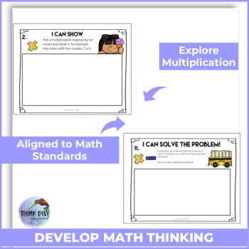 Back to School Multiplication Math Journal | Creative Problem Solving Grades 2–3, image 4