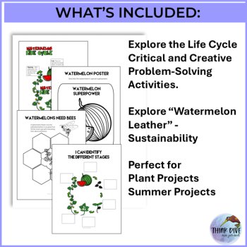 Inspiring Watermelon Activities | Life Cycle Project with Biomimicry Challenge, image 3